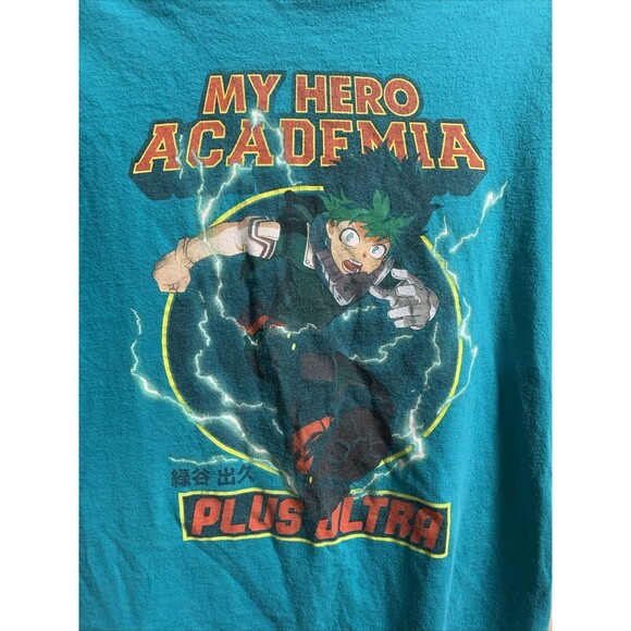 My Hero Academia Plus Ultra Deku Turquoise Graphic Men’s Medium T-Shirt - Picture 2 of 4